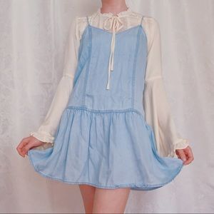 Chambray mini dress